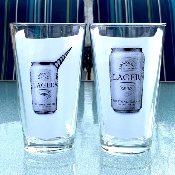Firestone Walker Brewing Company 16 Ounce Pint Glasses ~ Set of 2 - Picture 1 of 5